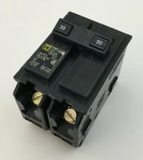 SQUARE D HOM230 30 AMP 2 POLE 240 VOLT CIRCUIT BREAKER TYPE HOM