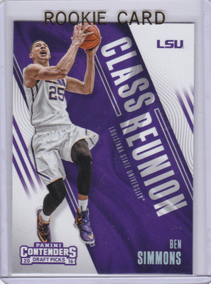 BEN SIMMONS Basketball LSU TIGERS ROOKIE CARD #1 RC Class Reunion