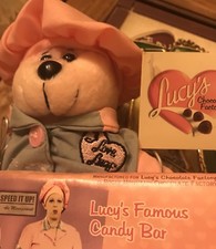 I Love Lucy Job Switching Episode 39 classic LUCY BEAR W/CANDY BAR Beanie Bear