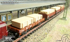 HW basic N0429B - Bretter, Balken, Platten, Stämme, Ladegut Bahn, Spur N 1:160