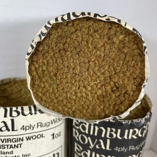 Edinburgh Royal 4ply Wool Rug Yarn #14 Safari #20 Yellow 330 Pcs 1oz NOS Precut