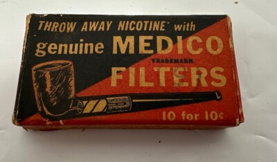 Medico Filtered Smoking 3 Unused In Box Filters