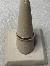 14K Solid Yellow Gold 4mm Plain Men's and Women's Wedding Band Ring