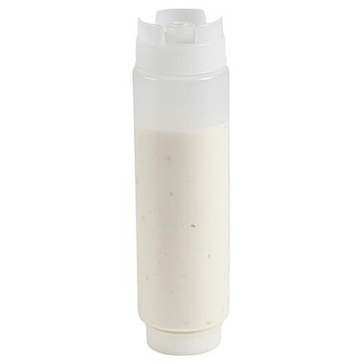  16oz. FIFO Inverted Plastic Squeeze Bottle with Refill and 16 oz 1 Count