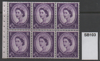 Wilding Specialist - 8 mm Violet Phosphor Booklet Panes - (MNH) Multiple Listing - Bild 13 von 20