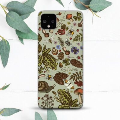 Cottagecore Frog Mushrooms Case For Google Pixel 2 3 3a 4 4a 5 6 7 8 XL