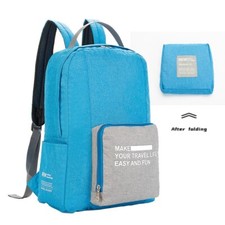 Folding Backpack Student School Bag Waterproo...