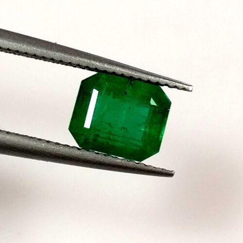 1.56ct Natural Emerald AAA super rich green good luster collection gem - Bild 1 von 5
