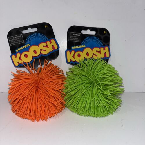 Koosh Original Balls X 2. Orange & Green. New. For Ages 3+ - Picture 1 of 2