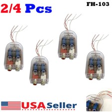 2-Channel RCA Line Out Level Car Speaker High to Low Impedance Converter 2/4PCS