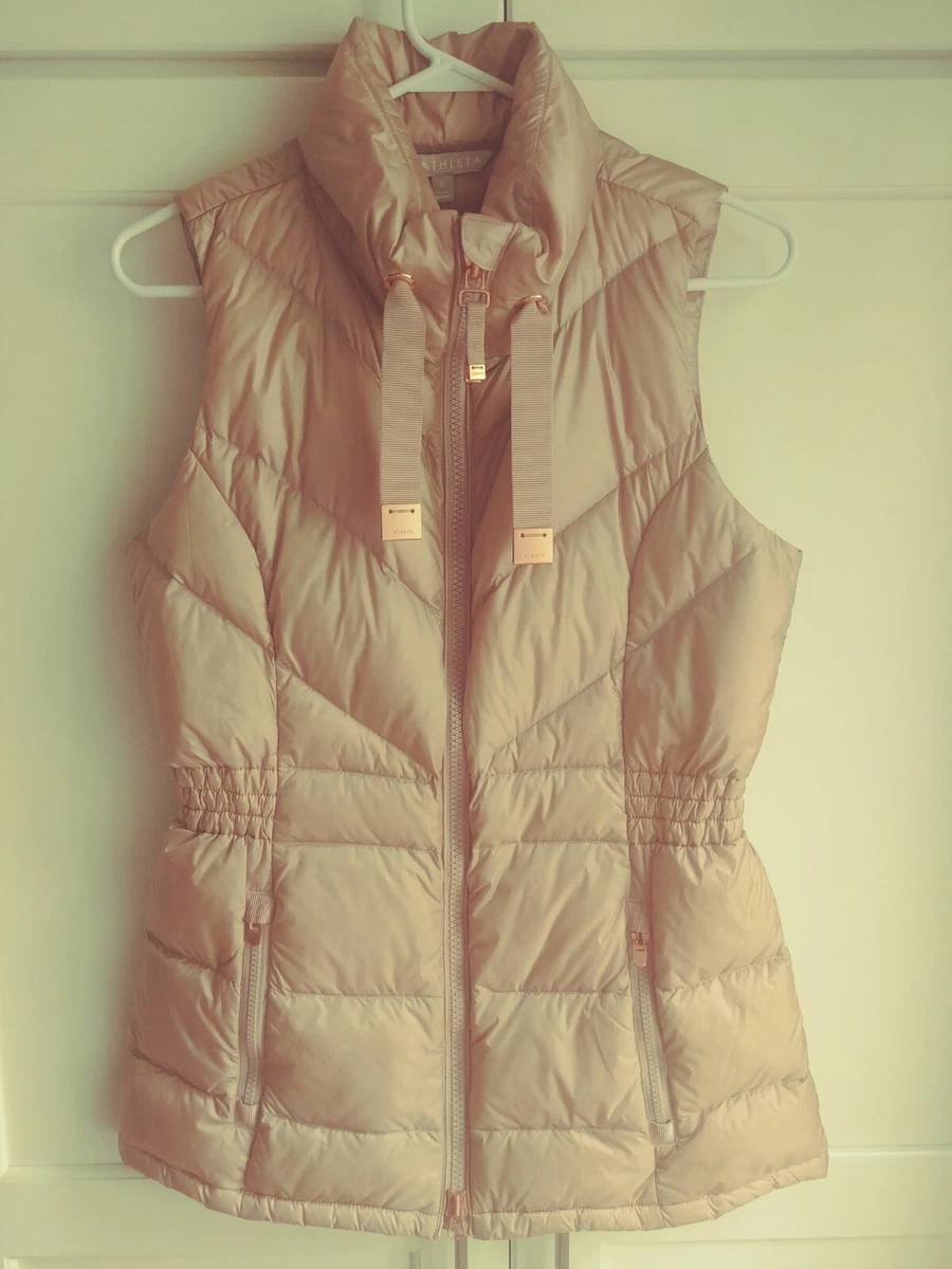 Pre owned Athleta Banner Peak Down Vest Light Pink Rose Gold