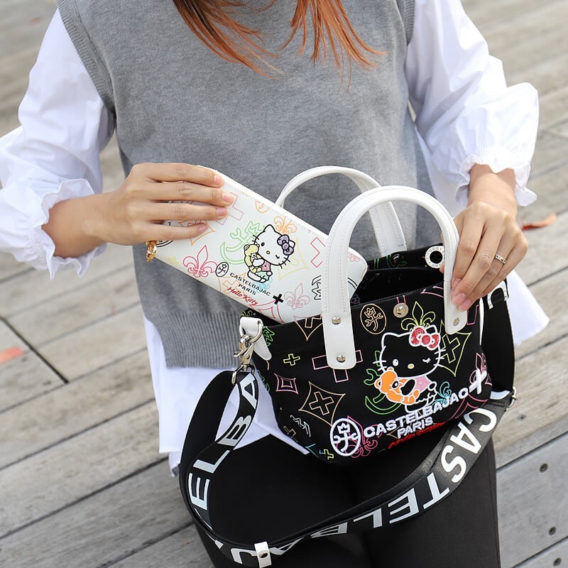 CASTELBAJAC Hello Kitty ケース CASTELBAJAC × Hello Kitty Collabo Mini Tote Bag White