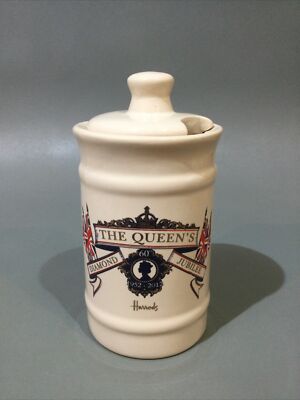 Harrods China Marmeladentopf Queen Elizabeth II Diamond Jubilee 