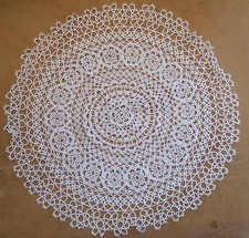 centrino modello chiacchierino colore bianco introvabile misure maxi 40 cm-50 cm