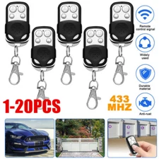 1-20pc Electric Cloning Universal Gate Garage Door Remote Control Key Fob 433mhz