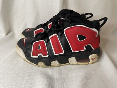 Nike Air Force Uptempo size 6.5 Y black/red/white good condition #8 Nike Air More Uptempo  main image 3