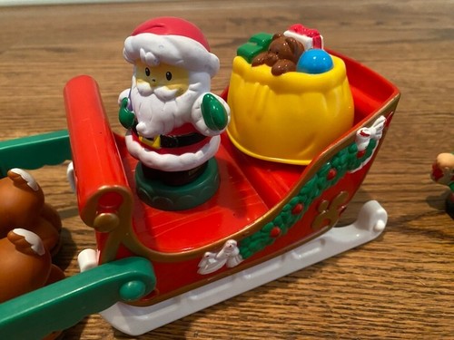 FISHER PRICE LITTLE PEOPLE TWAS THE NIGHT BEFORE CHRISTMAS - WEIHNACHTSMANN - RENTIER - Bild 9 von 11