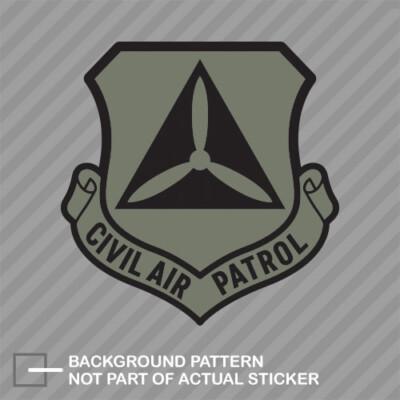 CIVIL Air Patrol Shield Shaped Sticker Decal Vinyl Cap Crest Logo ...