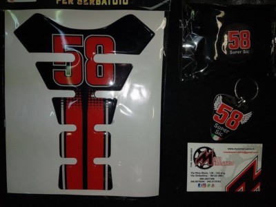 SIC58 SUPER SIC58 WRIST CUFF PARAZIP PARAGRAPHS TANK GUARD STICKER KIT