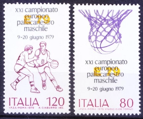 Italy 1979 MNH 2v, European Football Championship, Soccer, Sports