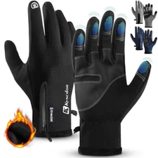 Winter Gloves Waterproof Touch Screen Full Fingers Bicycle Gloves for Men Women