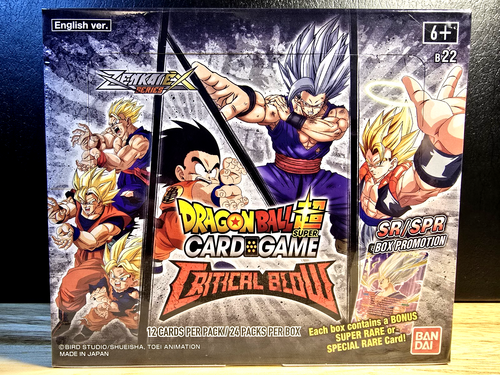DBS CCG DRAGON BALL SUPER CRITICAL BLOW BOOSTER BOX FACTORY SEALED 2023 ENGLISH - Picture 1 of 7