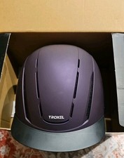 Large Troxel Full Coverage Design Optimal Horse Riding Helmet Violet Duratec