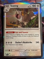 Slaking 162/193 Pokemon TCG Scarlet and Violet: paldea evolved holo rare