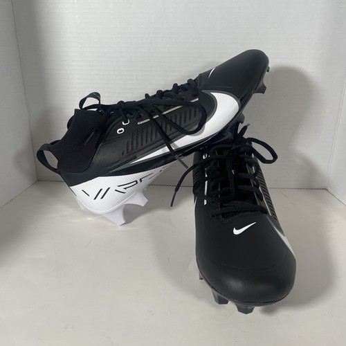 Nike Vapor Edge Pro 360 2 Football Cleats Black White DA5456-001 Size 10 NEW