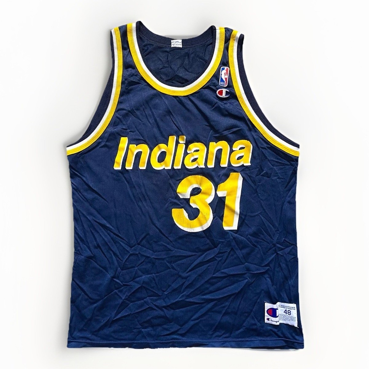 ビ*カ様 Champion NBA Indiana Pacers Vintage 90's Indiana Pacers Champion Basketball Jersey #31 Size 48