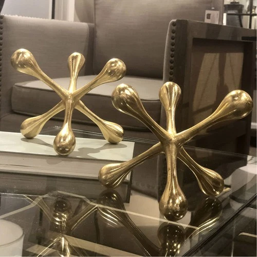 Uttermost 18964 Harlan Brass Decorative Objects, Set of 2 - Picture 2 of 2