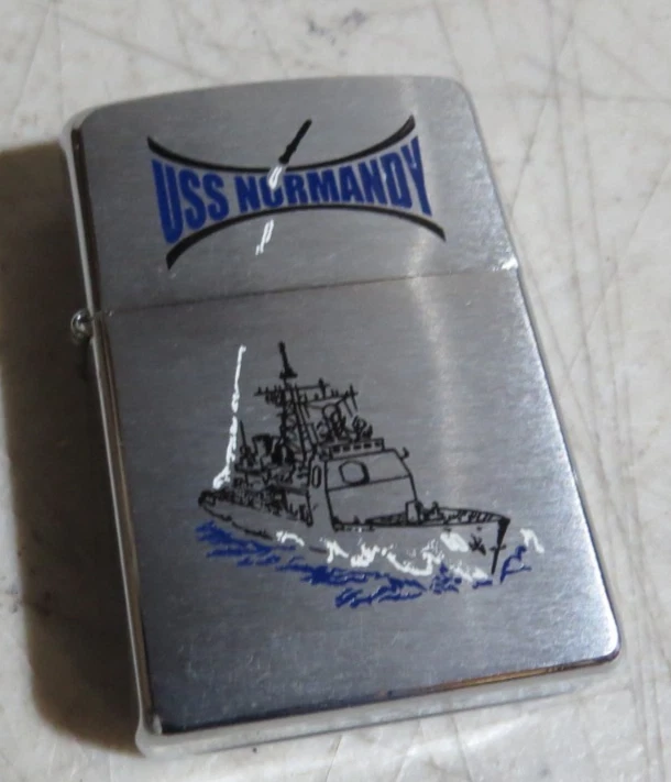 brass solid DDG-86 SHOUP USS lighter zippo ハイポリッシュブラス