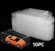 10 Pc Display Case Protectors For Loose Hot Wheels  Matchbox Storage Stackable