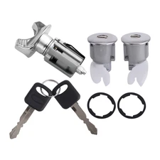 New 2 Keys Ignition & Door Lock Cylinder Set FIT For Bronco F150 F250 F350 199