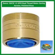 Dual Thread 1.5 GPM Aerator in Polished Brass - Save Water with Style