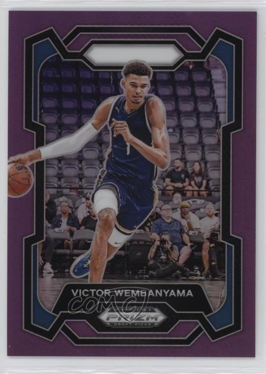 2024-25 Panini Prizm Draft Picks Purple Prizm 7/75 Victor Wembanyama #99 5l1