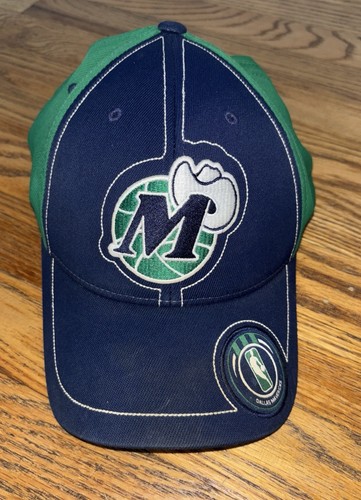 Dallas Mavericks Adidas Blue/Green Fitted Cap Hat - Size: M/L