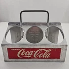Vintage Coca-Cola Aluminum Metal 6-Pack Bottle Carrier 1950’s Lightweight