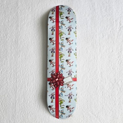 Strangelove Skateboards Elves Holiday Gift Wrap Deck Sean Cliver 8