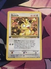 Pokémon TCG Meowth Team Rocket 62/82 Regular 1st Edition Common DMG