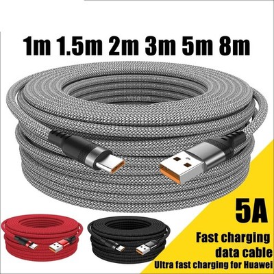 USB-TYP-C-Kabel, 5 A, superschnelles Ladekabel für iPhone 15, 16, 17, vollständi