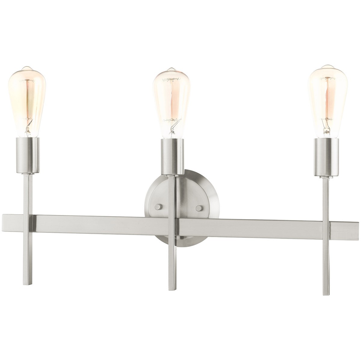 Livex Lighting 13883-91 Prague Bathroom Vanity Light Brushed Nickel