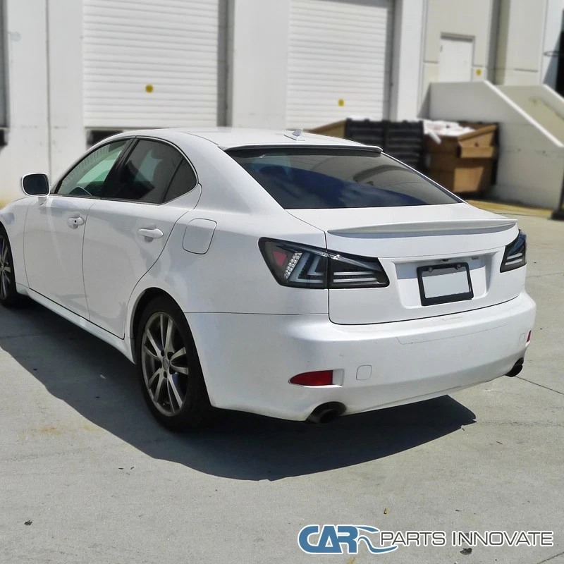 Black Fits 2006-2008 Lexus IS250 IS350 08-13 IS F LED Tail Lights Brake Lamps - Imagem 3 de 4