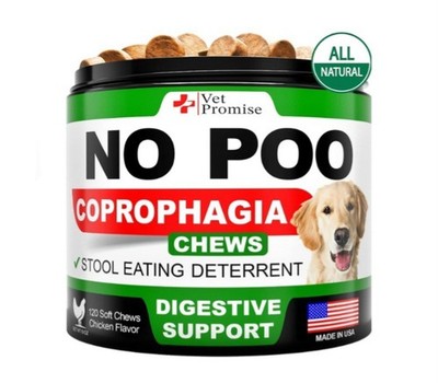 Vet Promise No Poo Chews for Dogs Advanced Coprophagia Stool Eating Deterrent