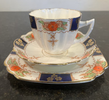 Victoria CE Bone China Trio Imari Cup Saucer Plate England