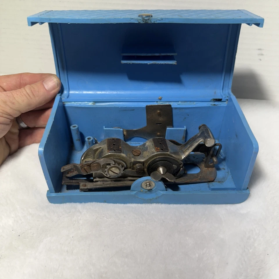 Vintage Famous Buttonhole Worker Complete Sewing Machine Attachment Model CC - Image 2 of 4