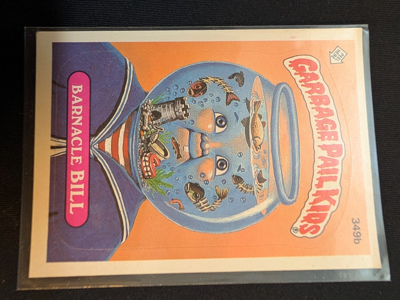 1987 Garbage Pail Kids Series 9 Barnacle Bill #349b