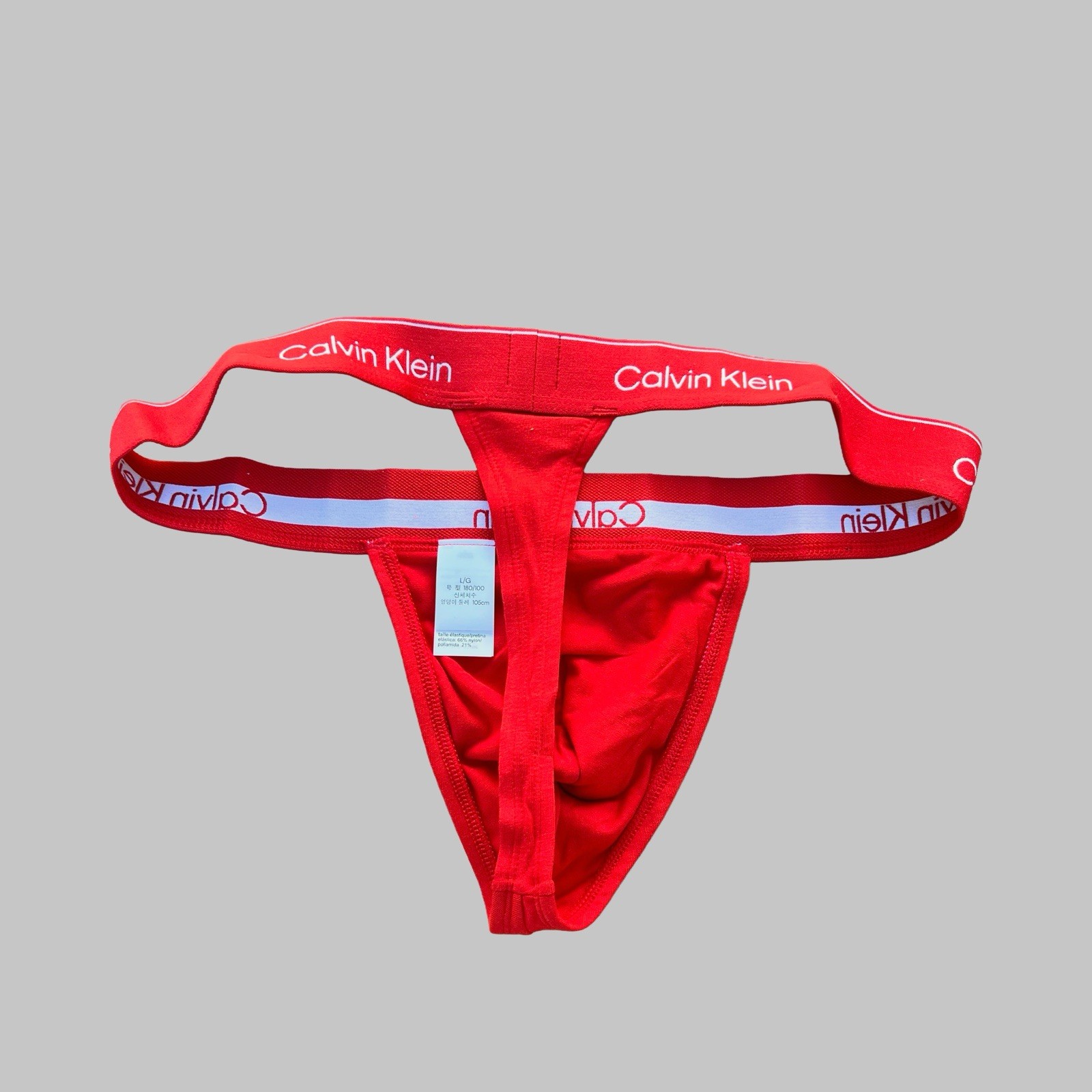 Calvin Klein CK mens Red Icon cotton G-string thong underwear size S M L XL thumbnail 5