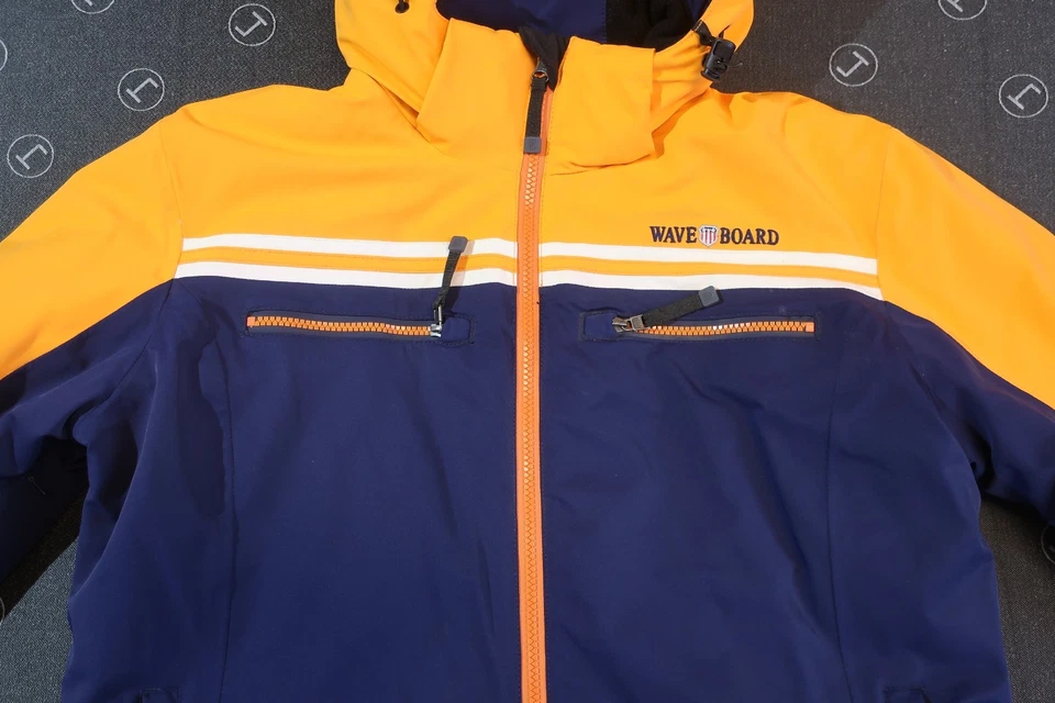 Waveboard Skijacke Damen, Gr. 42 / XL,  blau-orange,   Top Zustand - Bild 3 von 4