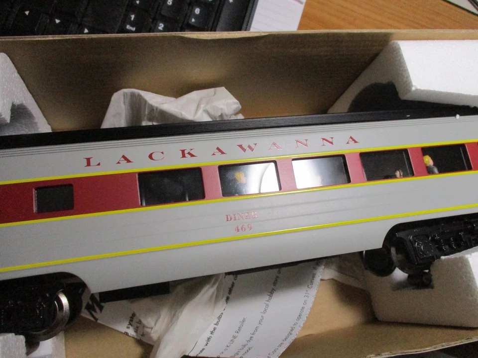 COCHE COMEDOR K-LINE K4638-10003 CALIBRE O 15" LACKAWANNA aluminio ~nuevo en CAJA ABIERTA Foto 3 de 3